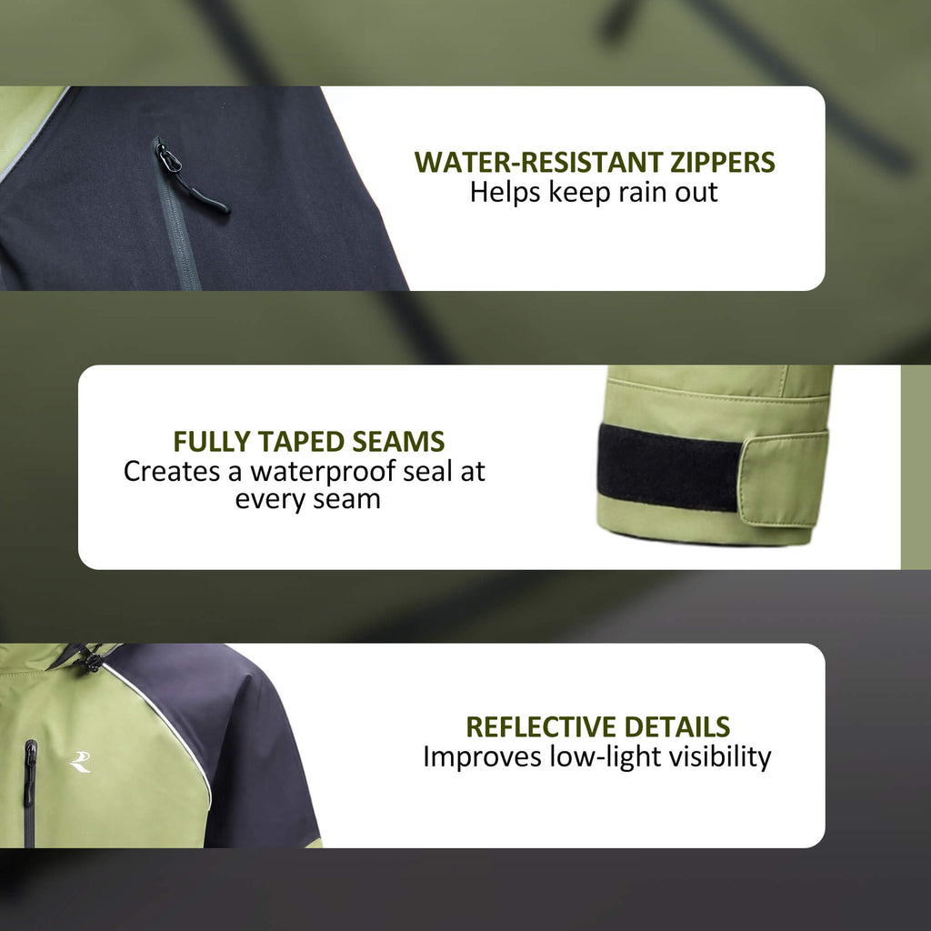 RANDY SUN Reflective Breathable Waterproof Jacket