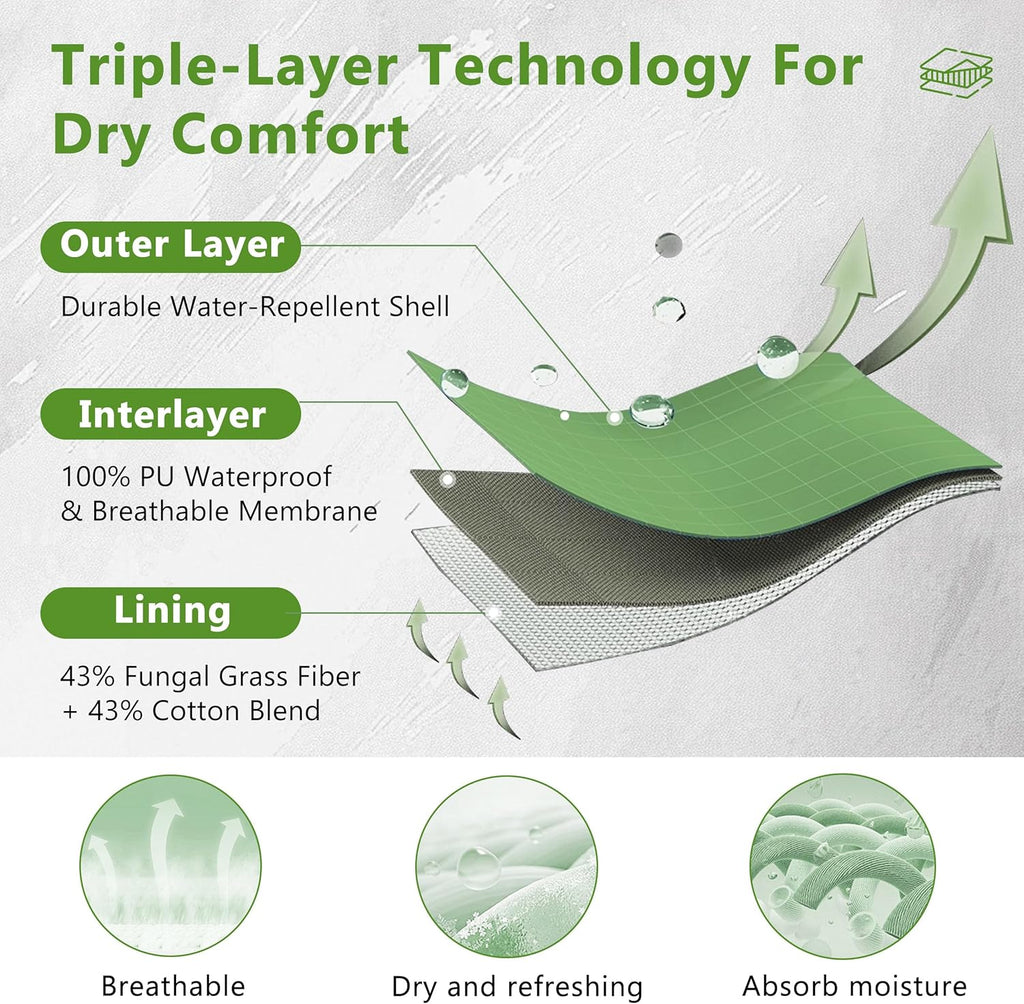 RANDY SUN 2.82oz Ultra Thin Breathable Waterproof Socks Mid Calf Quick Dry RS321