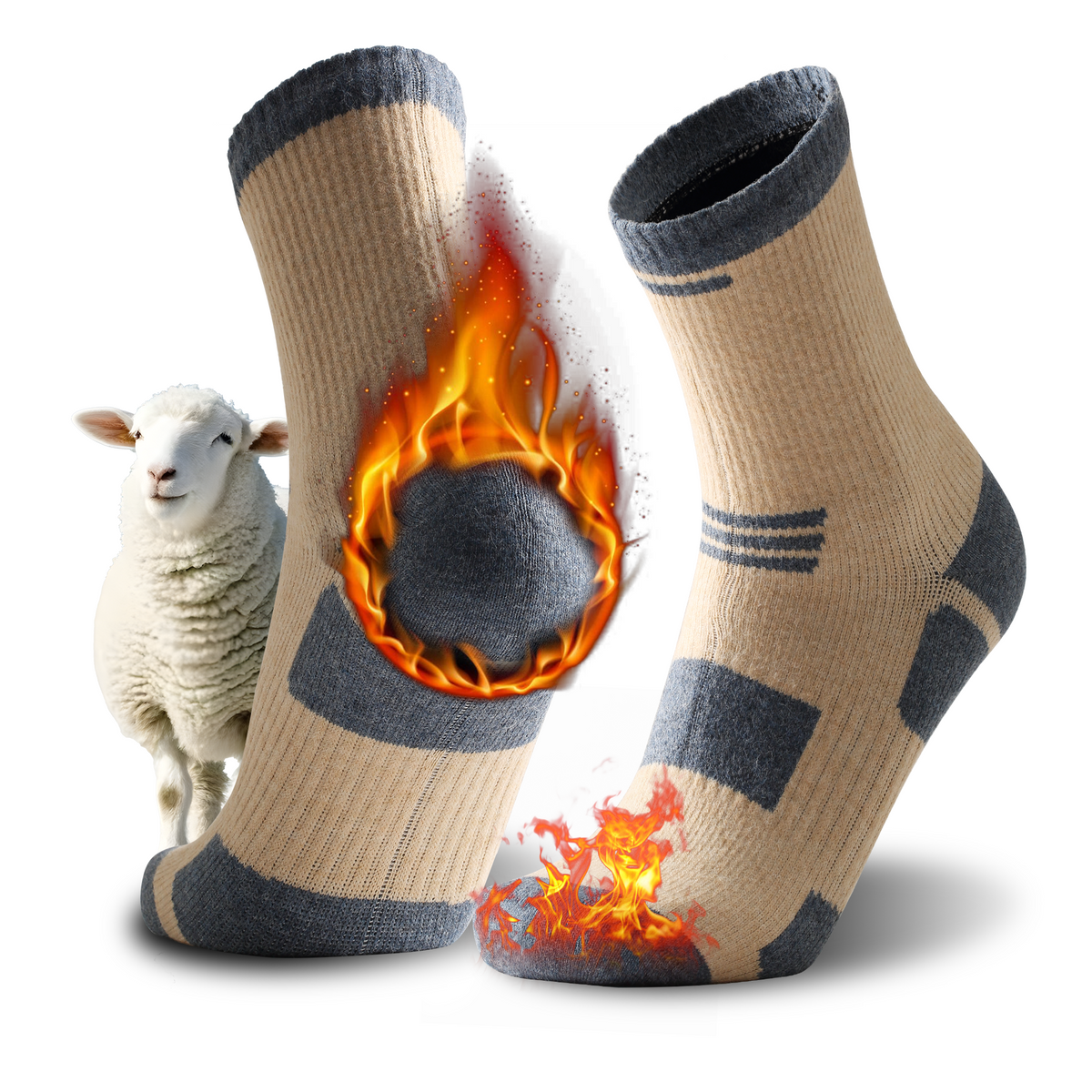 RANDY SUN Merino Wool Waterproof Socks RS329