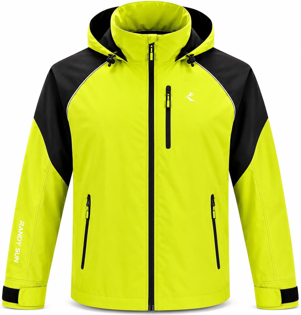 RANDY SUN Reflective Breathable Waterproof Jackets