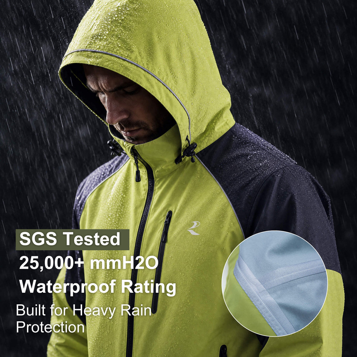 RANDY SUN Reflective Breathable Waterproof Jackets