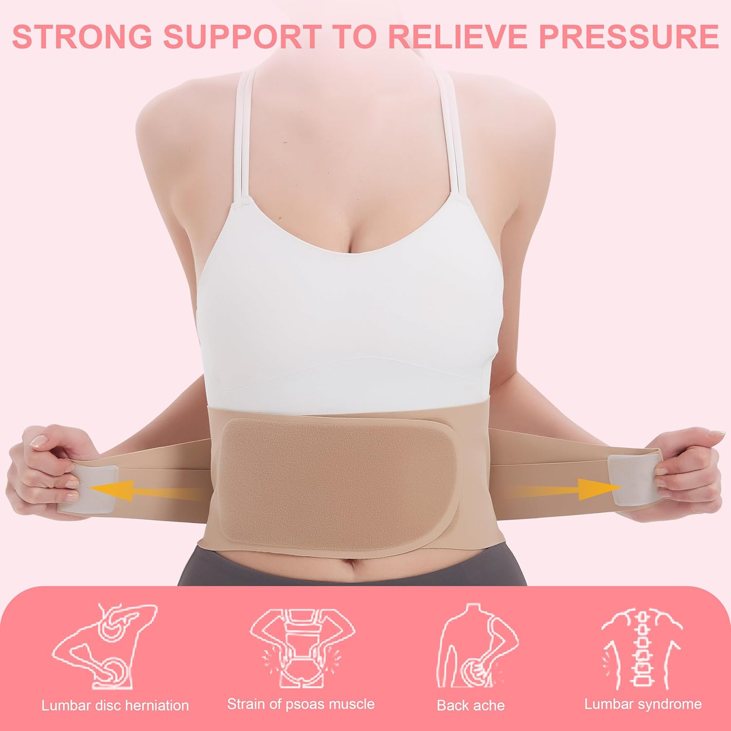 Invisible Ultra Thin Back Brace for Lower Back