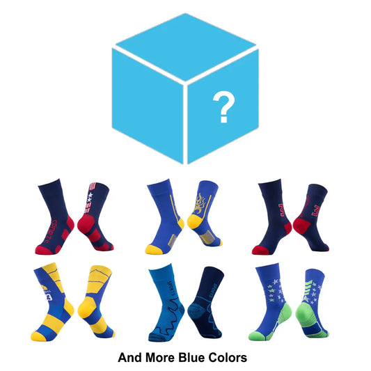 Waterproof Socks Blind Boxes Blue One Pair
