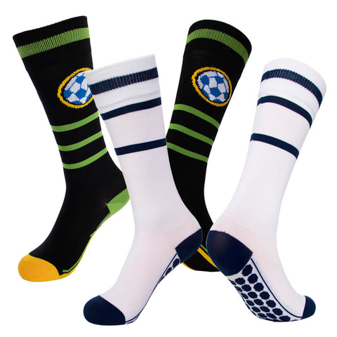 RANDY SUN Adults Kids Quick Dry Soccer Sports Socks 2 Pairs