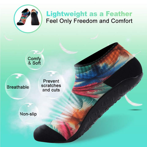 RANDY SUN 2 Pairs Quick Dry Beach Volleyball Protective Socks Scratch Proof Anti Slip
