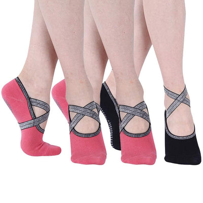 black yoga socks