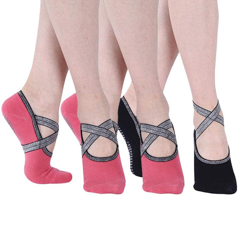 black yoga socks