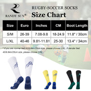 size chart football socks