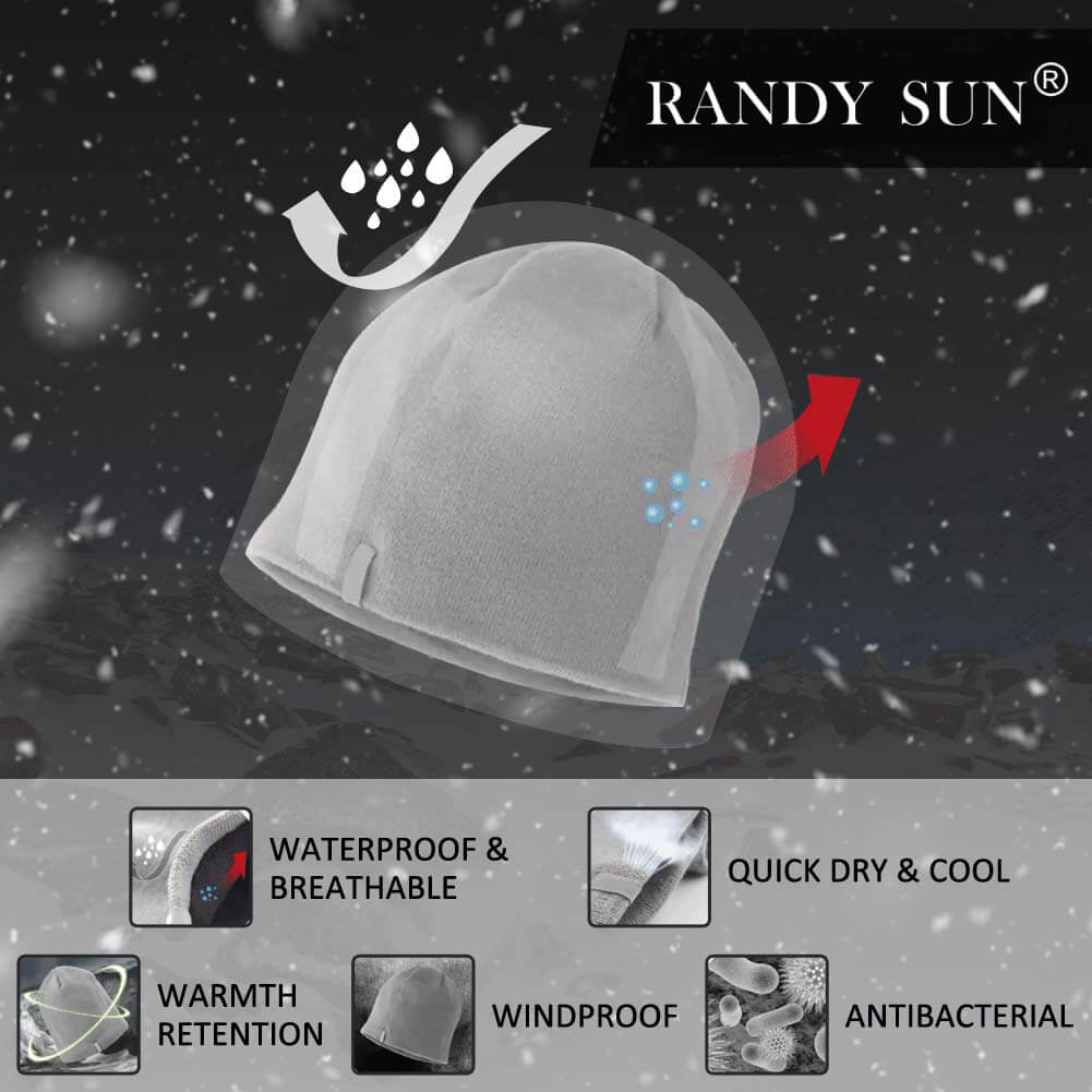 RANDY SUN Waterproof Beanies Cycling Hats 10-50 PCS