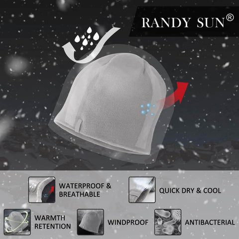 RANDY SUN Waterproof Beanies Cycling Hats 10-50 PCS