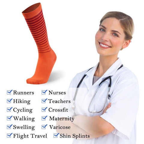 RANDY SUN 2 Pairs Compression Socks 20-30mmHg