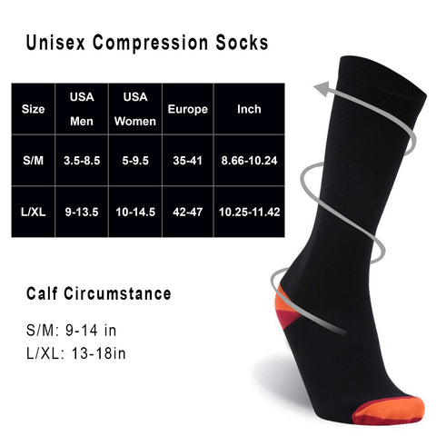 compression socks size