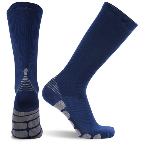 blue compression socks