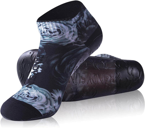 RANDY SUN 2 Pairs Quick Dry Beach Volleyball Protective Socks Scratch Proof Anti Slip