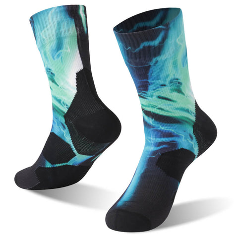 RANDY SUN Lighting Printing Waterproof Socks 10-50 Pairs