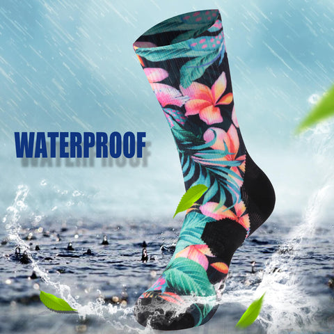 RANDY SUN Flower Breathable Waterproof Socks 10-50 Pairs