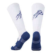 white soccer socks