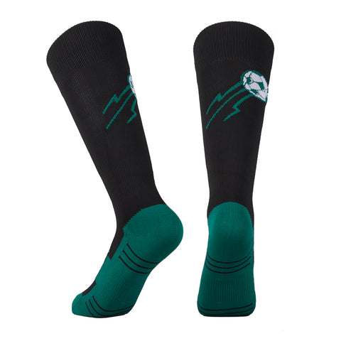 black soccer socks