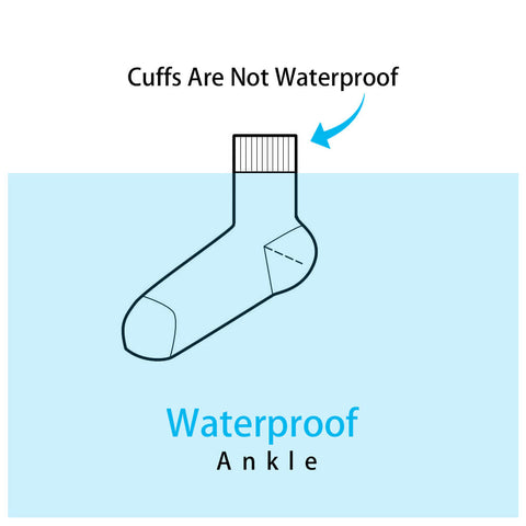 waterproof socks height