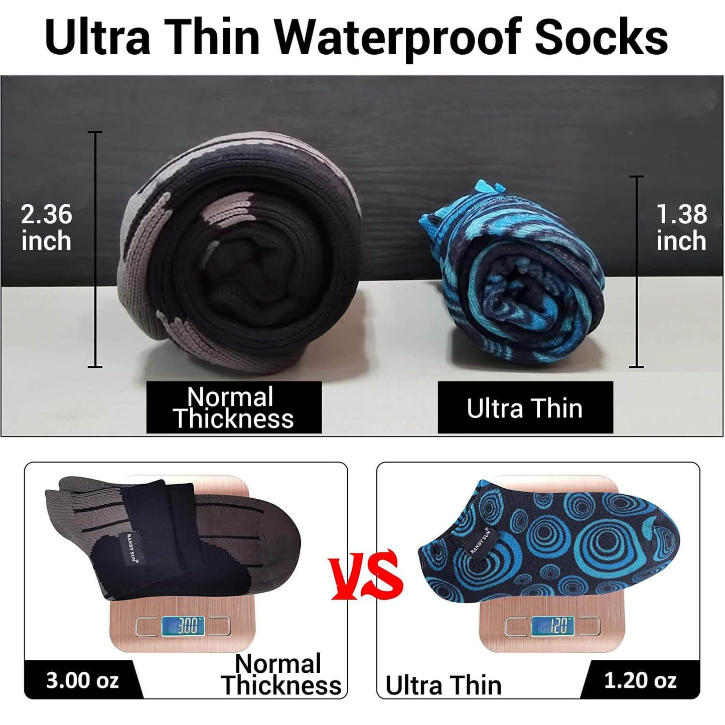 ultra thin waterproof socks
