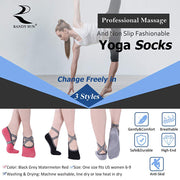 RANDY SUN Non Slip Yoga Socks 3 Pairs